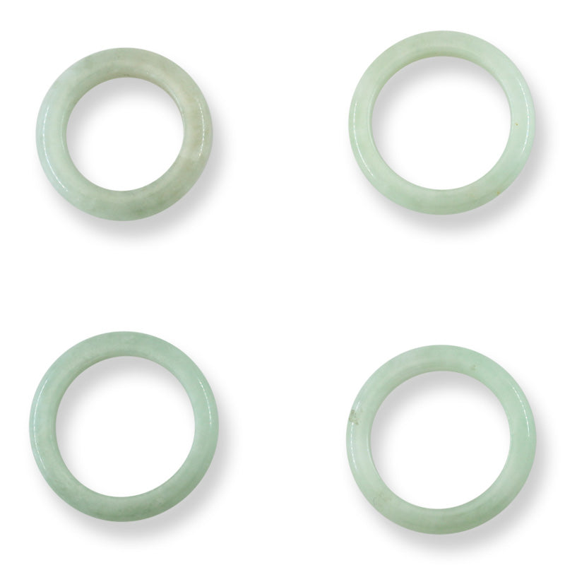 GREEN JADEITE JADE BAND RING VARIOUS FINGER SIZES UPC #234239