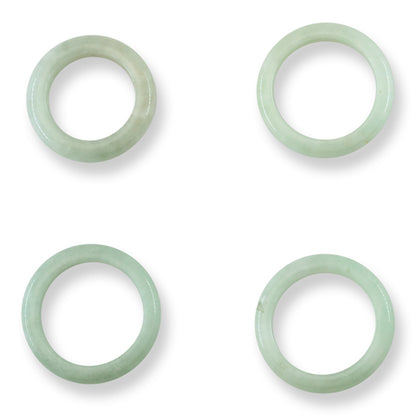 GREEN JADEITE JADE BAND RING VARIOUS FINGER SIZES UPC #234239