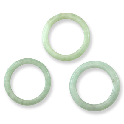 Green Jadeite Jade Band Ring Finger Sizes 10 & 10.25 | UPC #234239