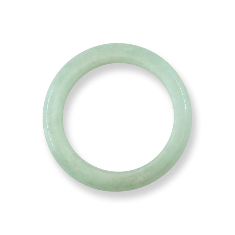 GREEN JADEITE JADE BAND RING VARIOUS FINGER SIZES UPC #234239