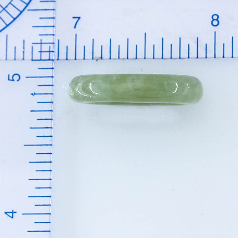 Green Jadeite Jade Band Ring Various Finger Sizes UPC #234239