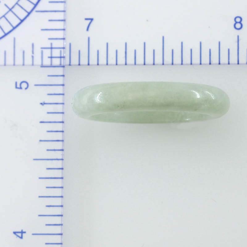 GREEN JADEITE JADE BAND RING VARIOUS FINGER SIZES UPC #234239