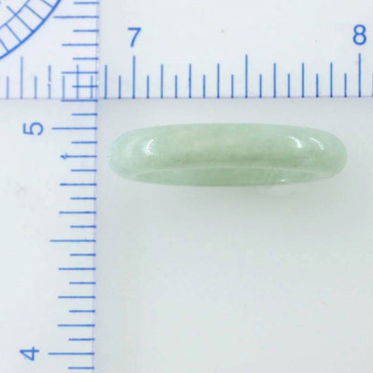 GREEN JADEITE JADE BAND RING VARIOUS FINGER SIZES UPC #234239