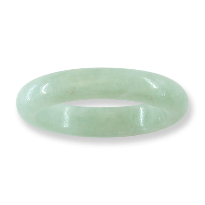 GREEN JADEITE JADE BAND RING VARIOUS FINGER SIZES UPC #234239