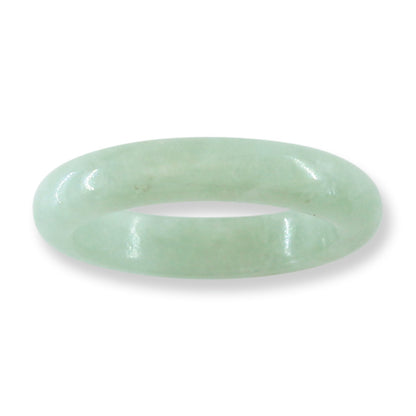 GREEN JADEITE JADE BAND RING VARIOUS FINGER SIZES UPC #234239