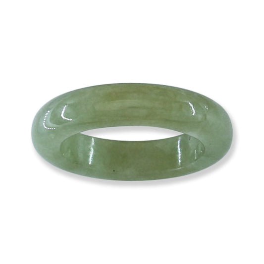 Green Jadeite Jade Band Ring Various Finger Sizes UPC #234239