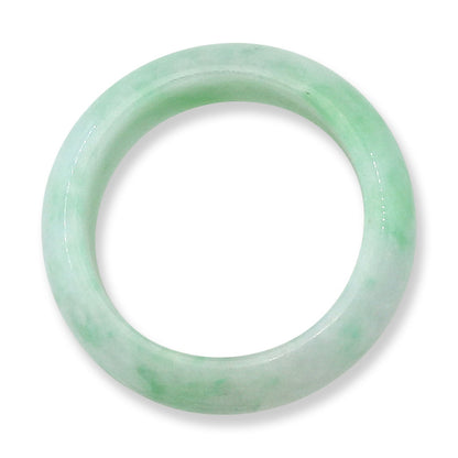 Green Jadeite Jade Wide Band Ring for Men Size 11.5 | UPC #365551