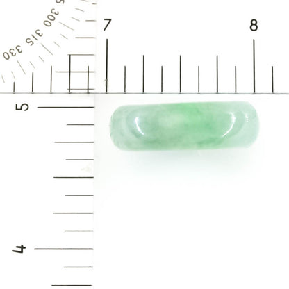 Green Jadeite Jade Band Ring Finger Size 6.75 | UPC #405165
