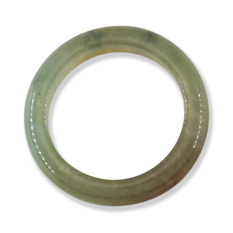 Green and Red Jadeite Jade Band Ring Size 6 | UPC #398979