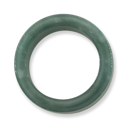 Guatemalan Blue Green Jadeite Jade Band Ring Finger Sizes 10 Thru 12.75 | UPC #395190