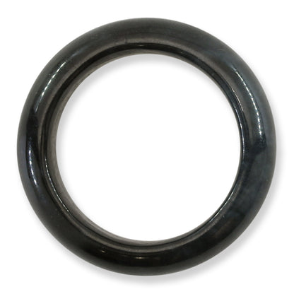 Guatemalan Black Jadeite Jade Band Ring Finger Size 9 | UPC #407282