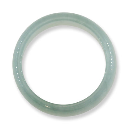 Blue Green Jadeite Jade Band Ring Finger Size 10 | UPC #395121