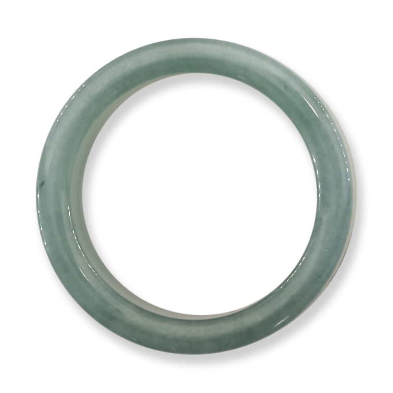 Guatemalan Blue Green Jadeite Jade Band Ring Finger Size 11.25 | UPC #395091