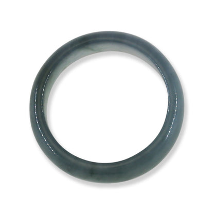 Blue Green Jadeite Jade Band Ring Finger Size 9 | UPC #395053