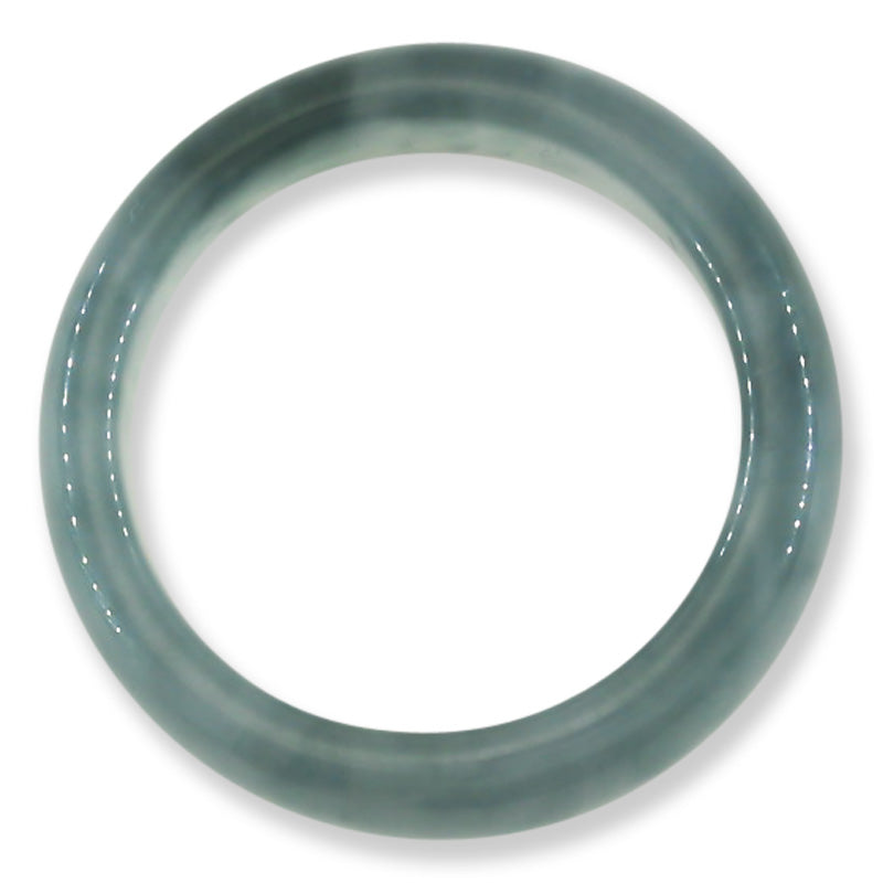 Blue Green Jadeite Jade Band Ring Finger Size 10.25 | UPC #400023