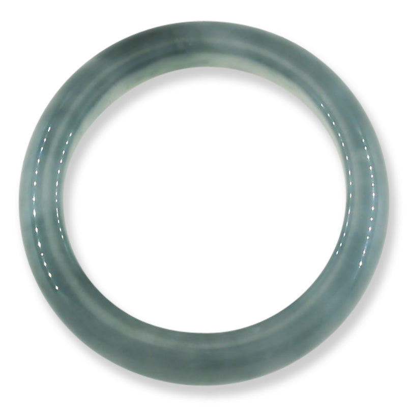 Blue Green Jadeite Jade Band Ring Finger Size 10.25 | UPC #400023