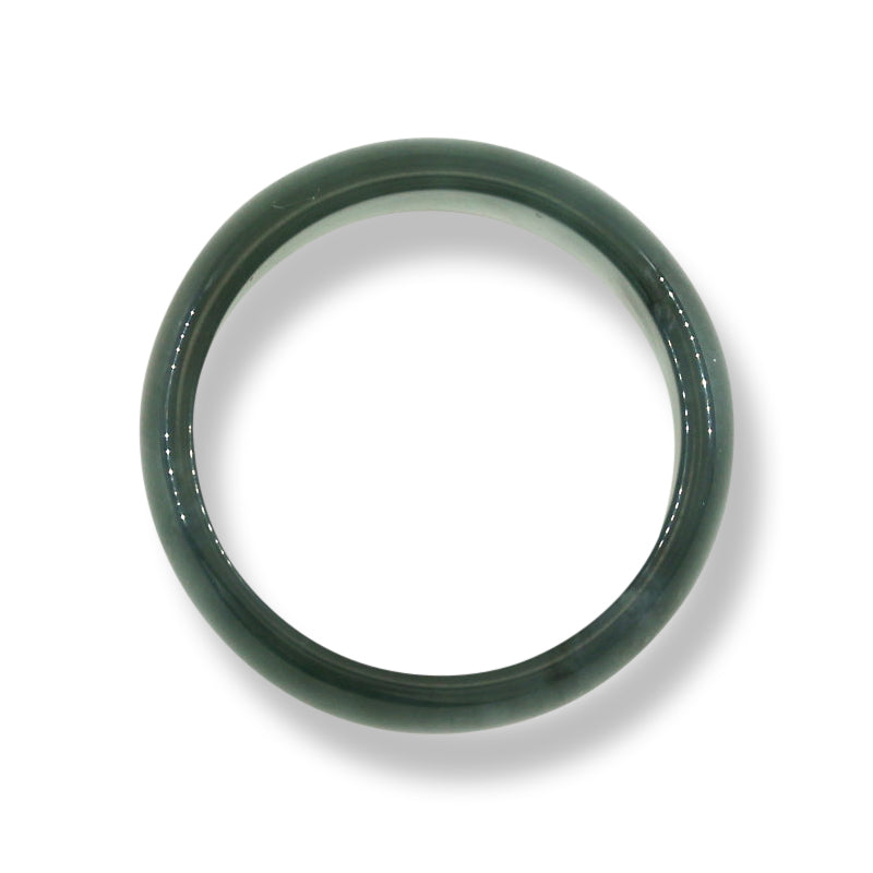 GREEN JADEITE JADE BAND RING FINGER SIZE 10 UPC #395008