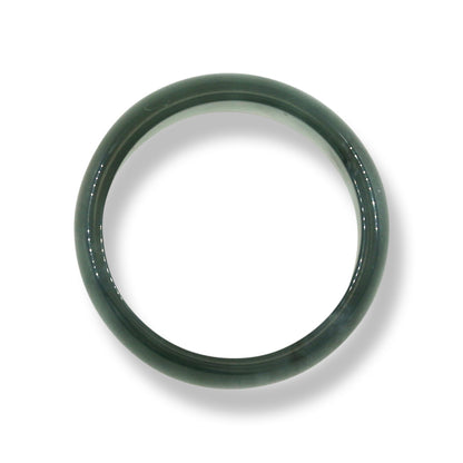 GREEN JADEITE JADE BAND RING FINGER SIZE 10 UPC #395008