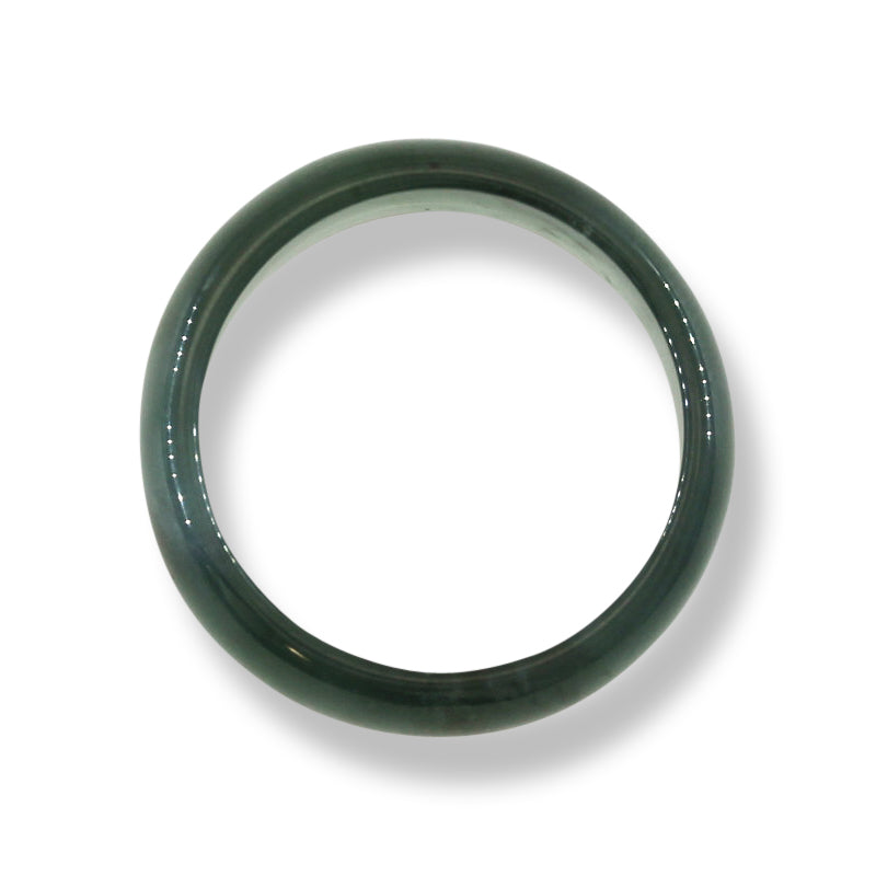 GREEN JADEITE JADE BAND RING FINGER SIZE 10 UPC #395008