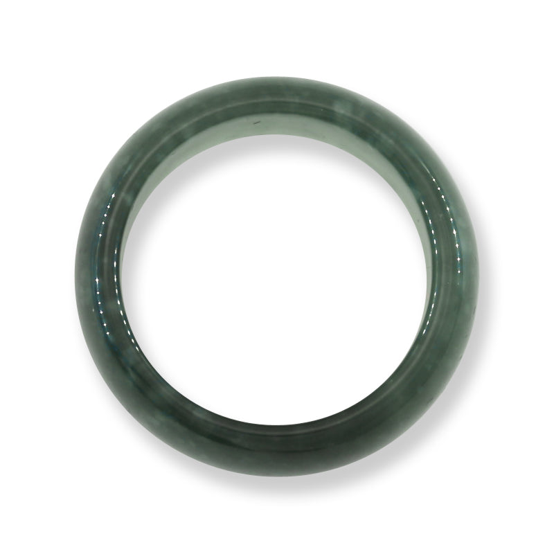 Green Jadeite Jade Band Ring Finger Size 10.25 | UPC #394995