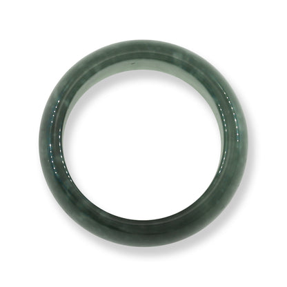 Green Jadeite Jade Band Ring Finger Size 10.25 | UPC #394995