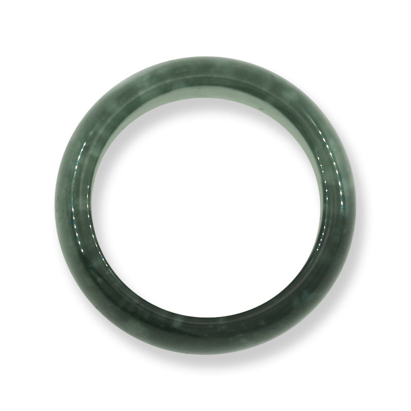 Green Jadeite Jade Band Ring Finger Size 10.25 | UPC #394995