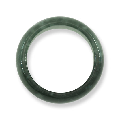 Green Jadeite Jade Band Ring Finger Size 10.25 | UPC #394995