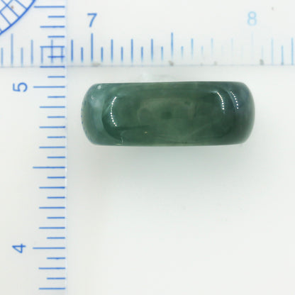 Green Jadeite Jade Band Ring Finger Size 10.25 | UPC #394995