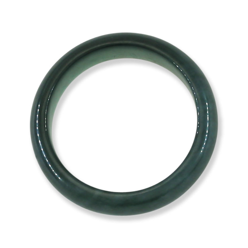 Blue Green Jadeite Jade Band Ring Finger Size 10.5 | UPC #394957