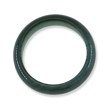 Blue Green Jadeite Jade Band Ring Finger Size 10.5 | UPC #394957