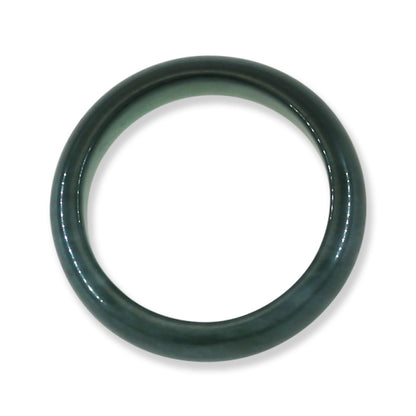 Blue Green Jadeite Jade Band Ring Finger Size 10.5 | UPC #394957