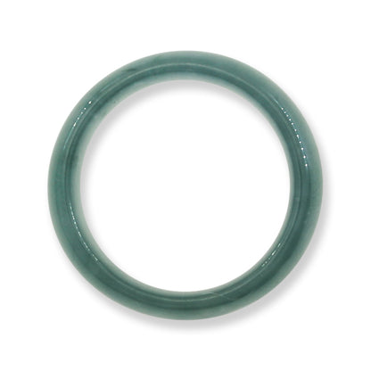 Guatemalan Blue Green Jadeite Jade Band Ring Finger Size 9 | UPC #394940