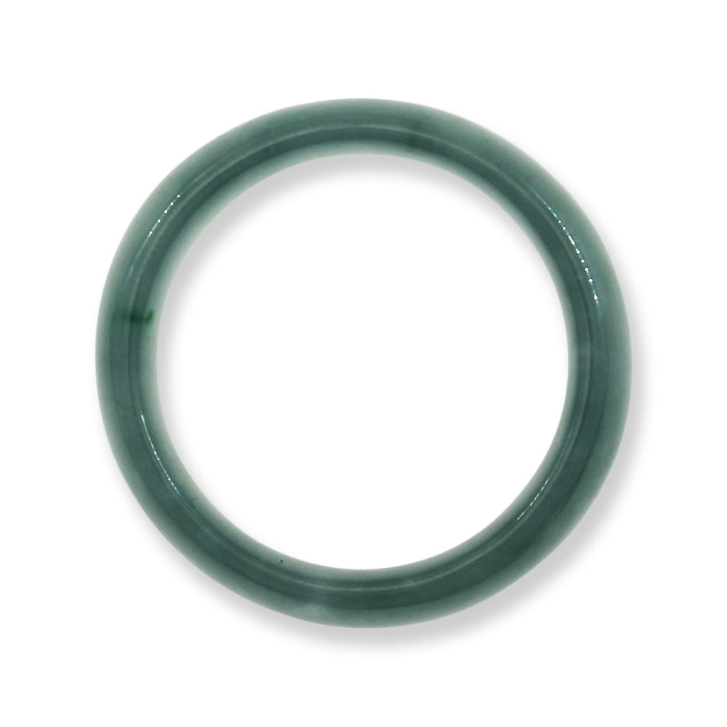 Guatemalan Blue Green Jadeite Jade Band Ring Finger Size 9 | UPC #394940