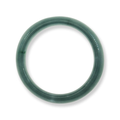 Guatemalan Blue Green Jadeite Jade Band Ring Finger Size 9 | UPC #394940