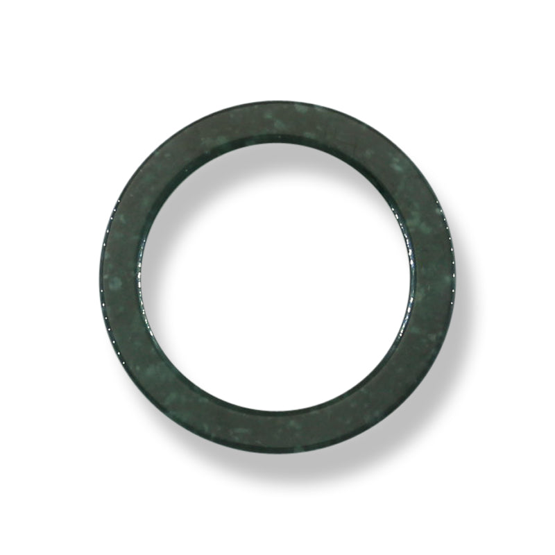 Green Jadeite Jade Flat Continuous Band Ring Size 8 | UPC #395220