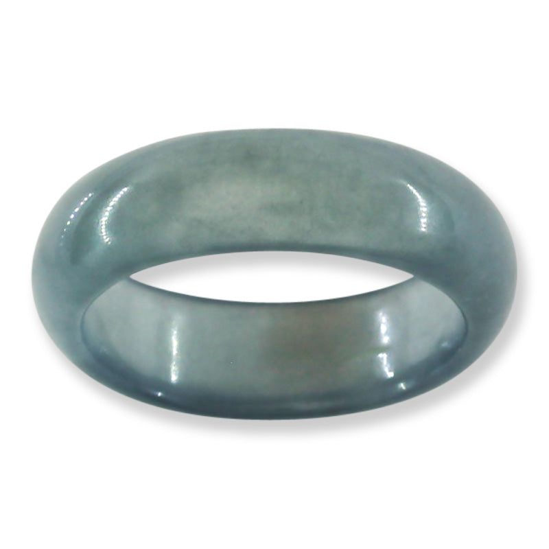 Blue Green Jadeite Jade Band Ring Finger Size 11 | UPC #398481