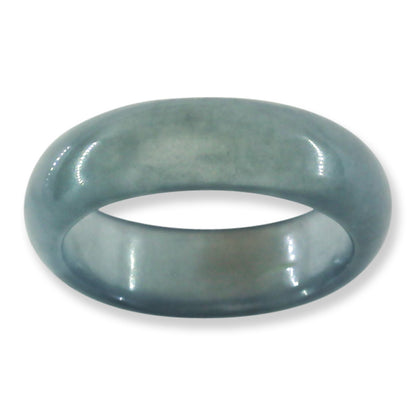 Blue Green Jadeite Jade Band Ring Finger Size 11 | UPC #398481