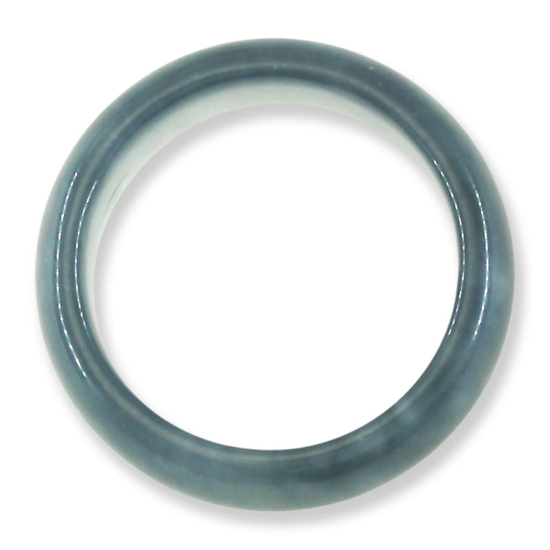 Blue Green Jadeite Jade Band Ring Finger Size 11 | UPC #398481