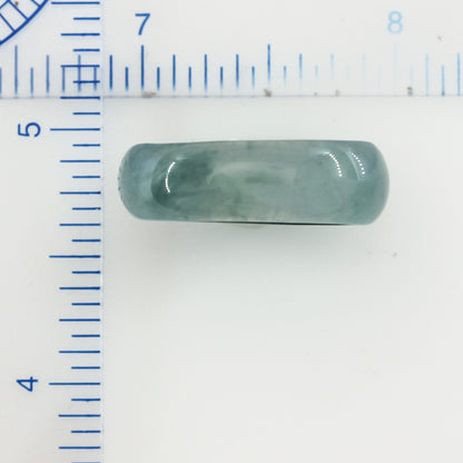 Blue Green Jadeite Jade Band Ring Finger Size 10.25 | UPC #394926