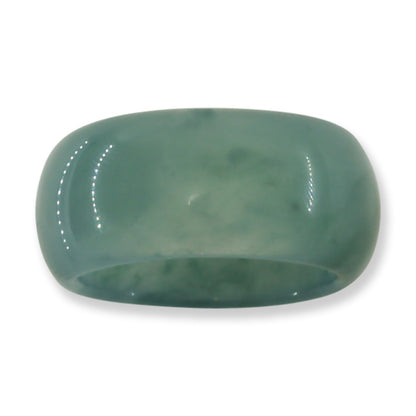 Blue Green Jadeite Jade Band Ring Various Sizes | UPC #394896