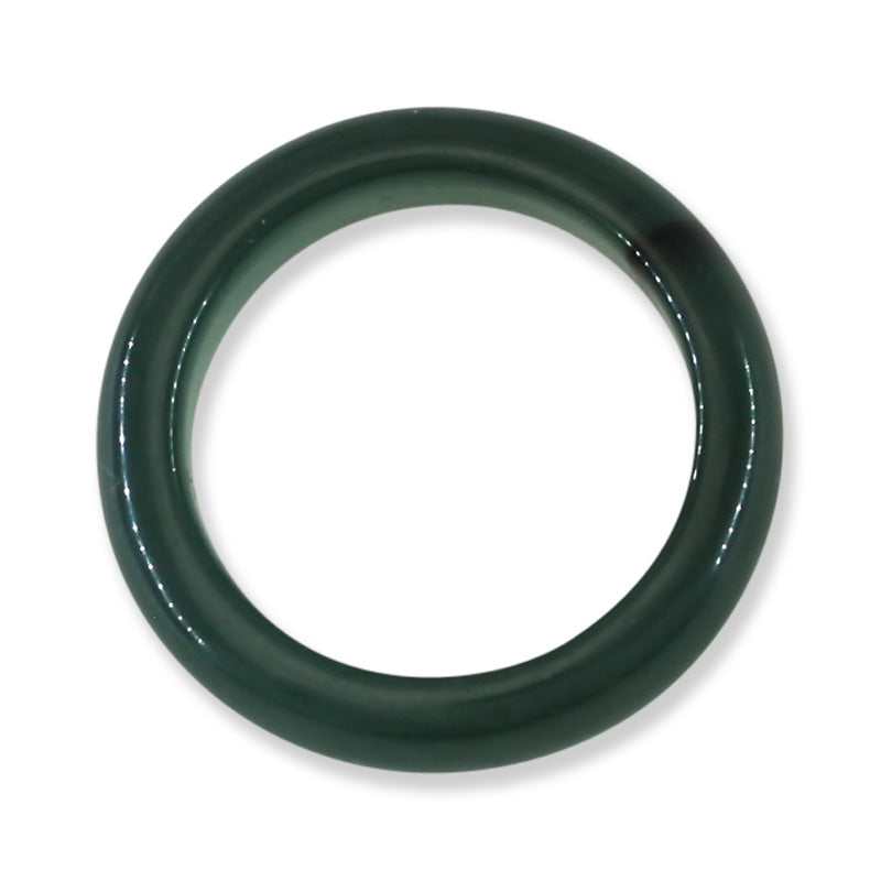 Blue Green Jadeite Jade Band Ring Finger Size 10.25 | UPC #403765