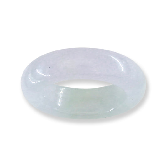 Light Lavender Jadeite Jade Band Ring Finger Size 4.75 | UPC #405011
