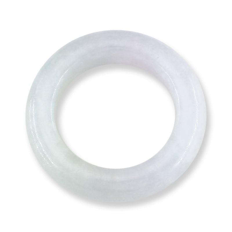 Light Lavender Jadeite Jade Band Ring Finger Size 4.75 | UPC #405011