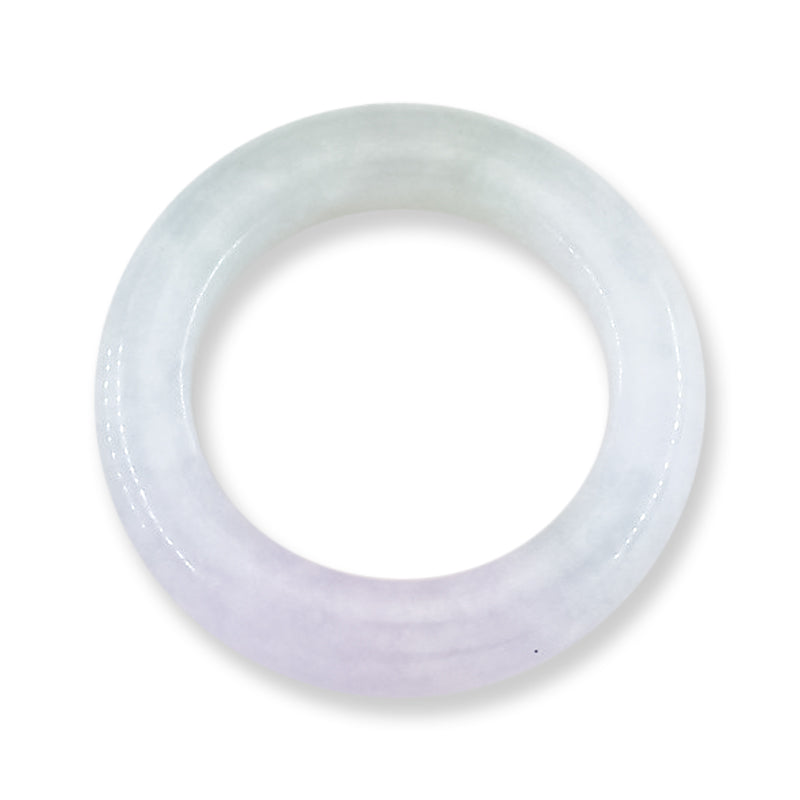 Light Lavender Jadeite Jade Band Ring Finger Size 4.75 | UPC #405011