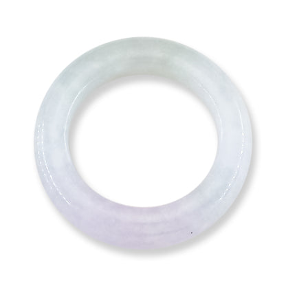 Light Lavender Jadeite Jade Band Ring Finger Size 4.75 | UPC #405011