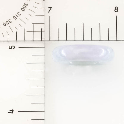 Light Lavender Jadeite Jade Band Ring Finger Size 4.75 | UPC #405011