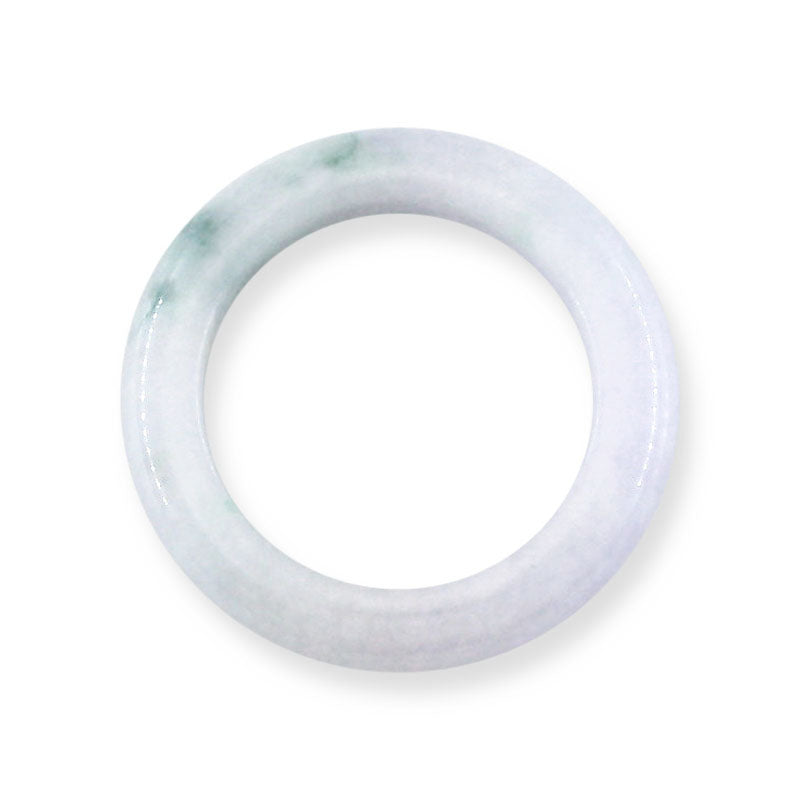 Lavender and Green Jadeite Jade Band Ring Various Finger Sizes| UPC #398726