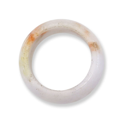 Lavender Jadeite Jade Wide Band Ring Size 10.25 | UPC #383173
