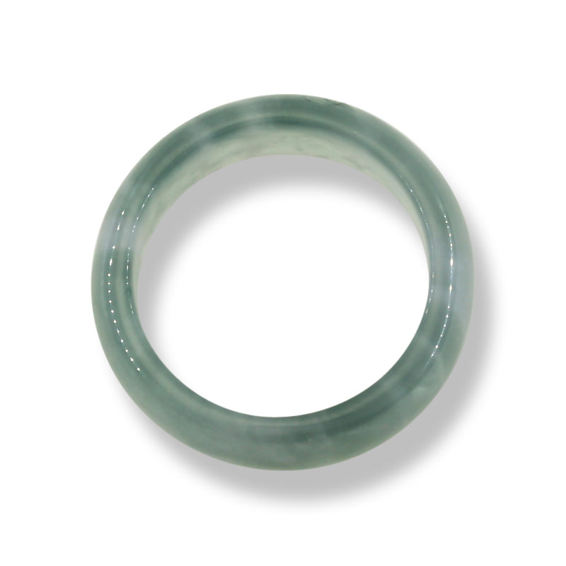WATER JADEITE JADE BAND RING FINGER SIZE 10.25 UPC #392571