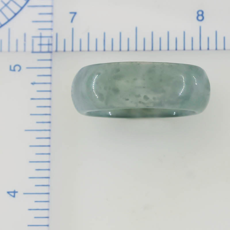 WATER JADEITE JADE BAND RING FINGER SIZE 10.25 UPC #392571